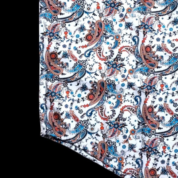 NEW Robert Graham Paisley Floral Colorful 3XL Multicolor Sport Shirt - Picture 10 of 12